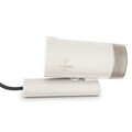 Aparat de calcat cu aburi portabil, pliabil Fashion TV, Matte Cream-Gold, 1000W, 100 ml, invelis ceramic, crem