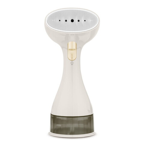 Aparat de calcat cu aburi Fashion TV, Matte Cream-Gold, 1500W, 220 ml, invelis ceramic, crem