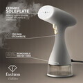 Aparat de calcat cu aburi Fashion TV, Matte Cream-Gold, 1500W, 220 ml, invelis ceramic, crem