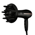 Uscator de par profesional Fashion TV, Matte Black-Rose Gold, 1950-2300W, 2 viteze, 3 trepte de temperatura, negru