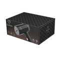 Aparat de calcat cu aburi portabil, pliabil Fashion TV, Matte Black-Rose Gold, 1000W, 100 ml, invelis ceramic, negru