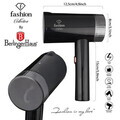 Aparat de calcat cu aburi portabil, pliabil Fashion TV, Matte Black-Rose Gold, 1000W, 100 ml, invelis ceramic, negru