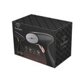 Aparat de calcat cu aburi Fashion TV, Matte Black-Rose Gold, 1500W, 220 ml, invelis ceramic, negru