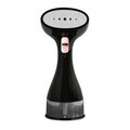 Aparat de calcat cu aburi Fashion TV, Matte Black-Rose Gold, 1500W, 220 ml, invelis ceramic, negru