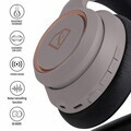 Casti wireless ANC Fashion TV, Headphones, 17x18.5x8 cm, taupe