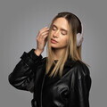 Casti wireless ANC Fashion TV, Headphones, 17x18.5x8 cm, taupe