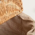 Cos de picnic Elvora, Homla, 39x26x34 cm, rachita, natur/bej