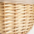 Cos de picnic Elvora, Homla, 48x36x38 cm, rachita, natur/bej