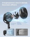 Ventilator cu picior Songmics, ultra silentios 20 dB, 15 viteze, telecomanda, reglabil pe inaltime, negru