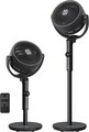 Ventilator cu picior Songmics, ultra silentios 20 dB, 15 viteze, telecomanda, reglabil pe inaltime, negru