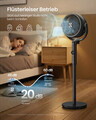 Ventilator cu picior Songmics, ultra silentios 20 dB, 15 viteze, telecomanda, reglabil pe inaltime, negru