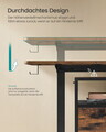 Birou electric reglabil pe inaltime Songmics, 160x60x72-120 cm, maro rustic/negru