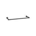 Suport umerase cu fixare pe perete, Songmics, 92x30x7.5 cm, otel, negru