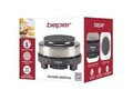 Plita electrica Beper 500W, 10 cm, otel/fonta, gri