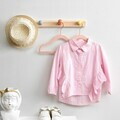 Set 50 umerase copii catifelate, Songmics, antialunecare, max 3 kg, roz deschis/carlige rose gold