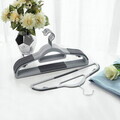 Set 50 umerase plastic rezistente, Songmics, antialunecare, max 5 kg, gri
