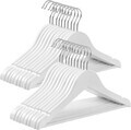 Set 20 umerase copii, Songmics, 35 cm, max 5 kg, lemn de artar, alb