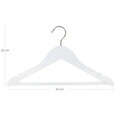 Set 20 umerase copii, Songmics, 35 cm, max 5 kg, lemn de artar, alb