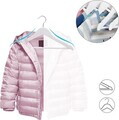 Set 20 umerase copii, Songmics, 35 cm, max 5 kg, lemn de artar, alb