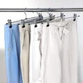 Set 20 umerase metal pantaloni cu cleme, Songmics, max 3 kg, argintiu/negru