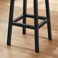 Set 2 scaune de bar, Vasagle, 32x65 cm, PAL/otel, grej/negru