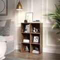 Biblioteca cu 6 compartimente, Vasagle, 65.5x30x97.5 cm, PAL, maro rustic
