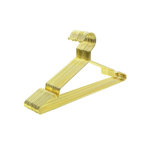 Set 20 umerase Songmics, metalice, cromate, rezistente la rugina, auriu