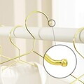 Set 20 umerase Songmics, metalice, cromate, rezistente la rugina, auriu