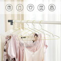 Set 20 umerase Songmics, metalice, cromate, rezistente la rugina, auriu