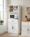 Dulap bucatarie multifunctional, Vasagle, 73x41.5x179.8 cm, MDF/PAL, alb