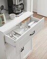 Dulap bucatarie multifunctional, Vasagle, 73x41.5x179.8 cm, MDF/PAL, alb
