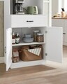 Dulap bucatarie multifunctional, Vasagle, 73x41.5x179.8 cm, MDF/PAL, alb