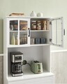 Dulap bucatarie multifunctional, Vasagle, 73x41.5x179.8 cm, MDF/PAL, alb