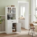 Dulap bucatarie multifunctional, Vasagle, 73x41.5x179.8 cm, MDF/PAL, alb