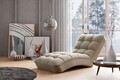 Sezlong living ELTAP, LOR-22IN, Loren, 170x85x85 cm, lemn/poliester, bej