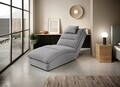 Sezlong living ELTAP, TAC-03NU, Taco, 170x85x95 cm, lemn/poliester, gri deschis