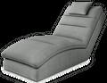 Sezlong living ELTAP, TAC-04VER, Taco, 170x85x95 cm, lemn/poliester, gri