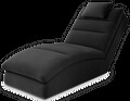 Sezlong living ELTAP, TAC-06NU, Taco, 170x85x95 cm, lemn/poliester, gri inchis