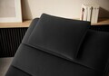 Sezlong living ELTAP, TAC-06NU, Taco, 170x85x95 cm, lemn/poliester, gri inchis