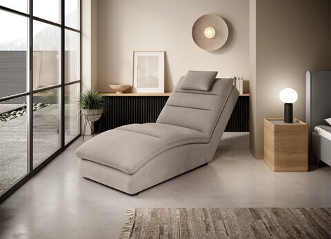 Sezlong living ELTAP, TAC-18SO, Taco, 170x85x95 cm, lemn/poliester, bej