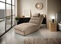 Sezlong living ELTAP, TAC-20NU, Taco, 170x85x95 cm, lemn/poliester, bej inchis