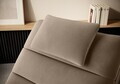 Sezlong living ELTAP, TAC-20NU, Taco, 170x85x95 cm, lemn/poliester, bej inchis