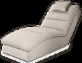 Sezlong living ELTAP, TAC-22IN, Taco, 170x85x95 cm, lemn/poliester, bej deschis