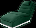 Sezlong living ELTAP, TAC-35NU, Taco, 170x85x95 cm, lemn/poliester, verde inchis