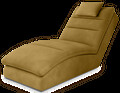 Sezlong living ELTAP, TAC-45LO, Taco, 170x85x95 cm, lemn/poliester, mustar