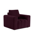 Fotoliu ELTAP, LazF_14, Lazaro, 108x89x85 cm, lemn/poliester, violet inchis