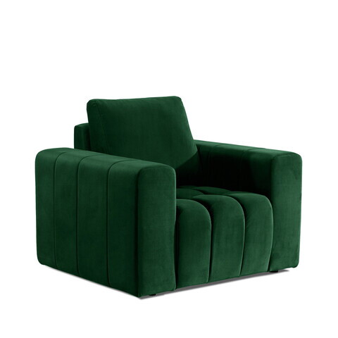 Fotoliu ELTAP, LazF_18, Lazaro, 108x89x85 cm, lemn/poliester, verde