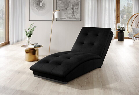 Sezlong living ELTAP, DOR-10FL, Doro, 170x85x95 cm, poliester, negru