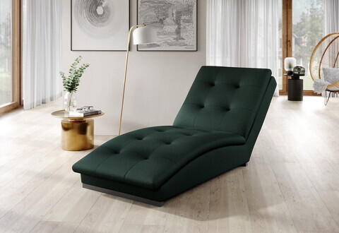 Sezlong living ELTAP, DOR-35LO, Doro, 170x85x95 cm, poliester, verde inchis