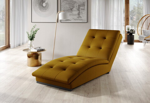 Sezlong living ELTAP, DOR-45NU, Doro, 170x85x95 cm, poliester, mustar